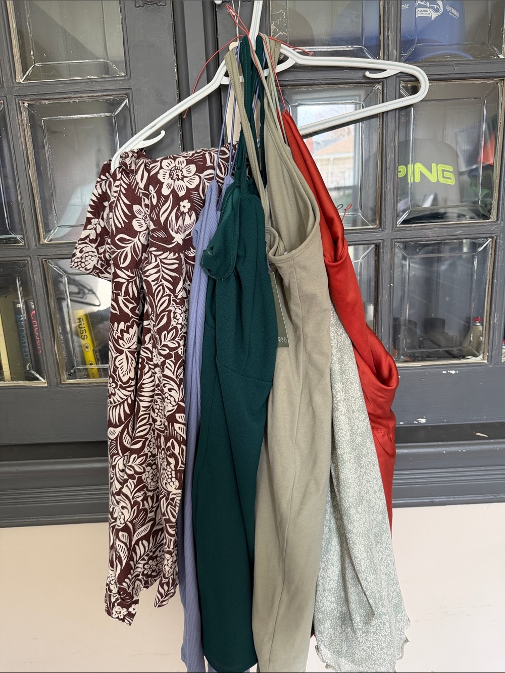 Mixed Women's Dresses — Teal, Rust, green, brown Floral, blue